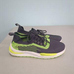 Men's sz 10 Epicstep Grey & Green Athletic Trainer Shoes